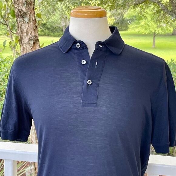Dalmine 1952 lightweight Navy Polo. Large. - Picture 8 of 8